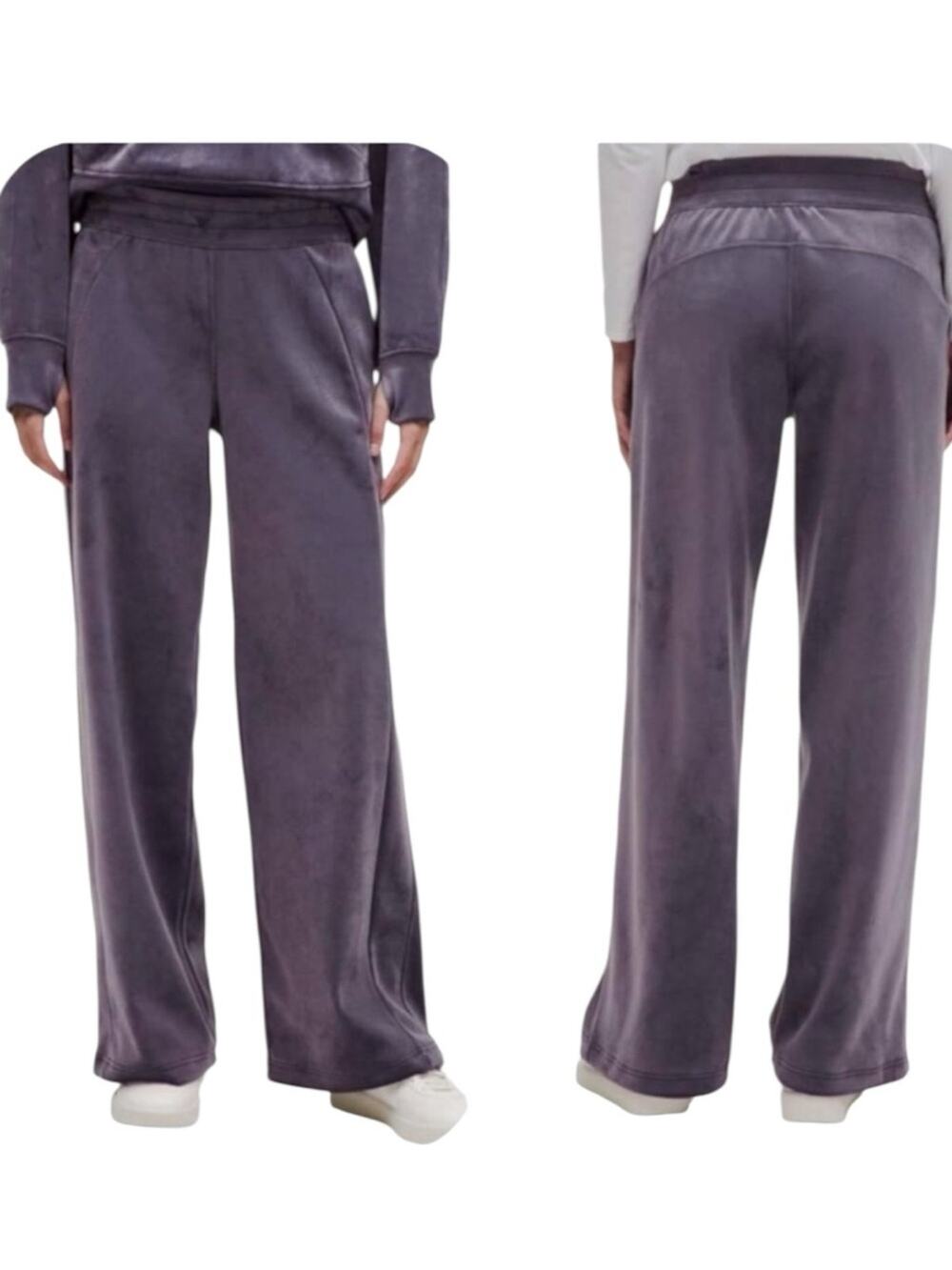Lululemon size xxxs scuba mid rise Velvet Wide Leg purple nightfall  Pants